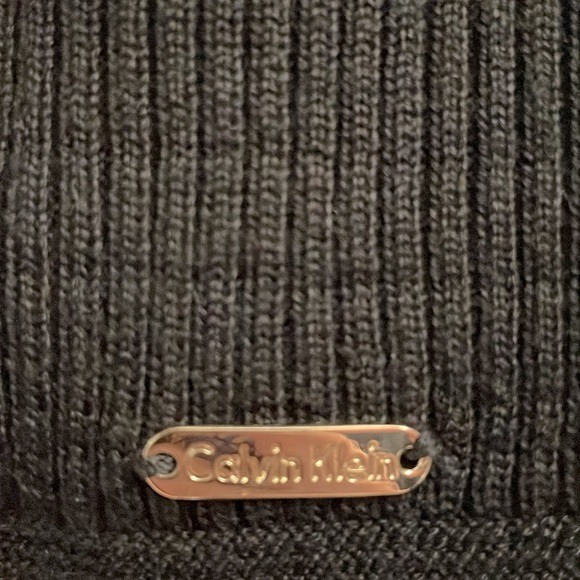 Calvin Klein Full Zip Ribbed Knit Sweater - Picture 6 of 7